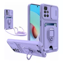 Funda Para Xiaomi Redmi Con Protección De Cámara Y Soporte