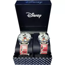 Reloj Para Parejas Disney Dos Relojes Estuche Regalos