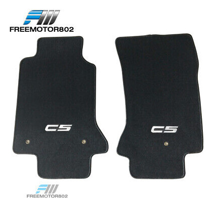 Fits 97-04 Chevy Corvette C5 Logo 2dr Oe Floor Mats Fron Zzg Foto 2