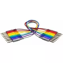 Hosa 8pack Cables Multicolor