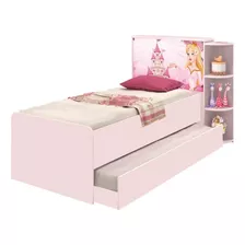 Cama Marinera Estantes Dormitorio Infantil 1 Plaza Princesa 