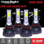 Set 4 Bulbos Mini 9005 + 9006 Combo Led Luz Baja Alta Niebla