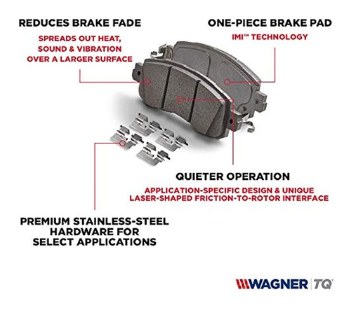 Wagner Thermoquiet Qc1281 Pad Set, Parte Trasera De Disco De Foto 6