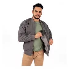 Casaca Legant Hombre Cuello Tejido - Gris Xl