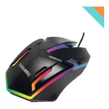 Mouse Para Jogo Gamer Rgb Dpi 1200 Led Scroll 3d Com Fio