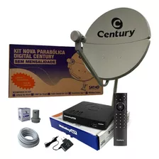 Kit Antena Parabólica Century 60cm Bipartida Midiabox B7