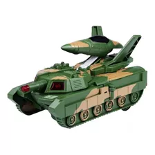 Brinquedo Tank De Guerra Transformação Sons Luzes E Anda!
