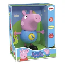 Boneco George Com Atividades Peppa Pig Vinil Articulado Elka