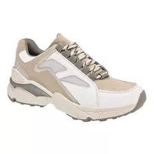 Moramora Tenis Urbano Para Mujer Blanco, Beige, Cód 101832-1