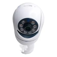 Camera Ip Segurança Lampada Yoosee Panoramica Espia Sensor Cor Branco