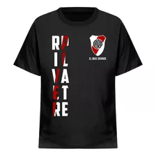 Remera River Plate 100% Algodon Escudo Fútbol