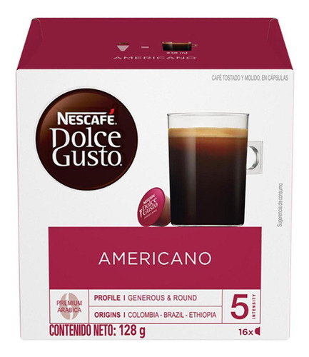 Capsulas Nescafé® Dolce Gusto® Americano