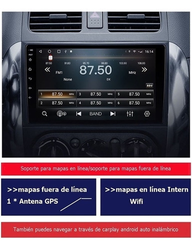 Radio Estereo Auto Android Gps Suzuki Sx4 2006-2013 4+32g Foto 3