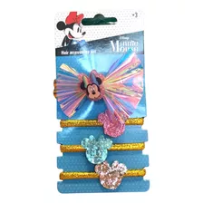 Set Hebillas Gomitas Minnie Mouse Original Disney