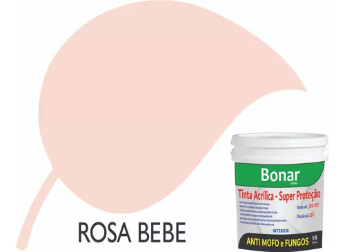 Primeira imagem para pesquisa de tinta acrilica 3 6 litros rosa bebe