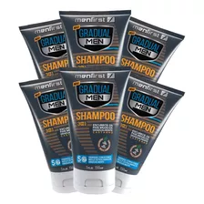 Shampoo Gradual Men Castanho - Cabelo (6x)