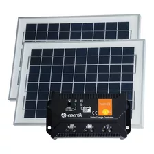 Oferta Pack X 2 Panel Solar 10w Con Regulador Solar