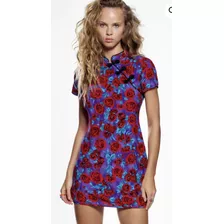 Vestido Estampado Mujer Zara Mono