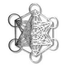 Mandala Geometria Sagrada 60cm Acrílico Cubo Metatron