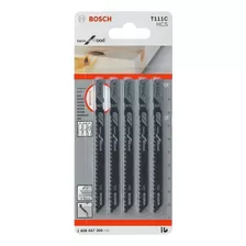 Hoja Sierra Caladora X 5 Uni Para Madera Blanda Bosch T111c