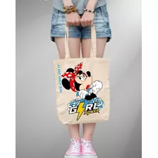 Tote Bag- Bolsa De Girl Power - 8m - Minnie Mouse