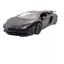 Carrinho Ferro Miniatura Lamborghini Aventador Sv Coupe 1/38