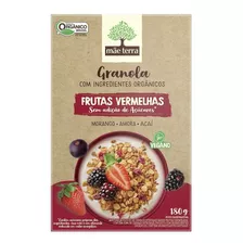 Granola Orgânica Frutas Vermelhas 180g Mãe Terra