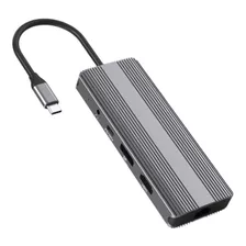 Hub Usb-c Hdmi Dp 240hz Usb 3.0 Pd Lan Sd Mini Sd Audio 3.5