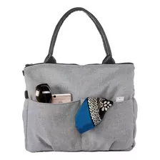 Bolsa Organizadora Chicco Easy Bag Mãe Maternidade Cool Grey Cor Cinza Desenho Do Tecido Lisa