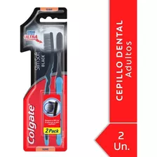 Cepillo Dental Colgate Slim Soft Black Pack X 2 Unidades