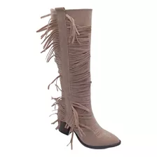 Bota Tipo Vaquera Para Mujer Gosh 017ef-01 Con Barbitas