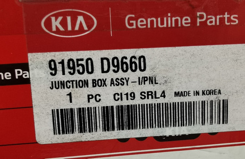 Caja De Fusibles Kia Sportage 16-18 # 91950 D9660 Foto 2