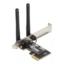 Placa De Rede Wifi Pci Express Wireles Pc 300mbps 2 Antenas 