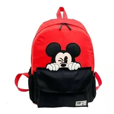 Mochila Bolsa Escuelar Viajar Impermeable Micky Para Nino