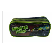 Estojo Escolar Duplo Monster Truck