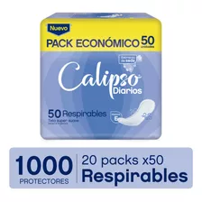 Protector Diario Respirable Calipso C/ Seda 20 Pack X 50un