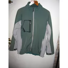 Campera Softshell Impermeable Polar Spx 48 L Verde Bolsillos