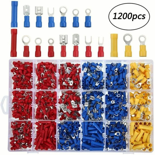 Zazzme store 1200Pcs Insulated Electrical Connectors Terminals