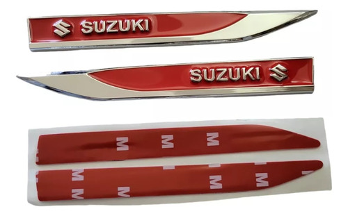 Emblemas Espadines Rojos Adheribles Suzuki Sx4 2017 Foto 5