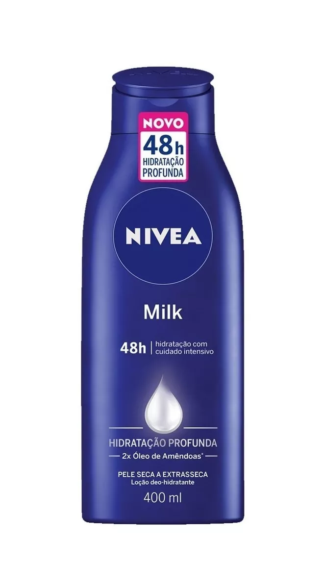  Loção Hidratante, Desodorante, Nutritiva, Amaciante Para Corpo Nivea Cuidado Corporal Milk En Tubo 400ml Nivea