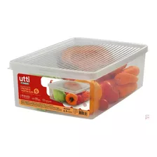 Caja Organizadora Plástico Tapa Ventilada Ideal Para Frutas
