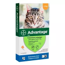 Pipeta Advantage Antipulgas Para Gatos De Hasta 4kg - Osm