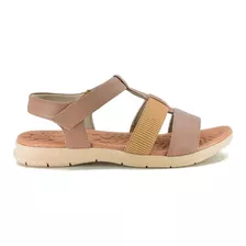 Sandalia Casual Usaflex Con Velcro Y Elastico