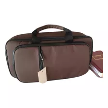 Bag Capa P Clarinete Extra Luxo C Bolso P Hinário Cor Marron