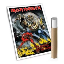 Poster Lamina Iron Maiden Beast 60 X 40 Kustom Fotografico