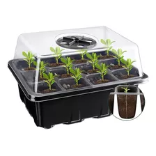 Semillas Kit Bandeja Germinacion Semillero Domo Invernadero 