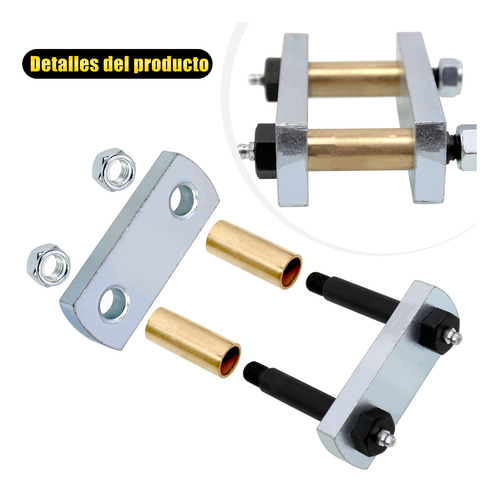 Kit De Mejora Heavy Duty Shackle, 2.25 Pulgadas, Eje Tndem Foto 5