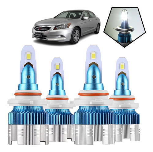 9003 / H4 Faro Led Luz Baja Alta 6000k Luz Blanca Fs7 Honda Insight