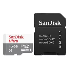 Cartão Memória Sandisk 16gb Micro Sdhc Classe 10 Ultra