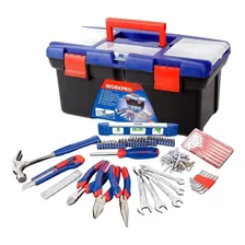 Juego Set Caja De Herramientas 169 Piezas Workpro Completo Color Azul